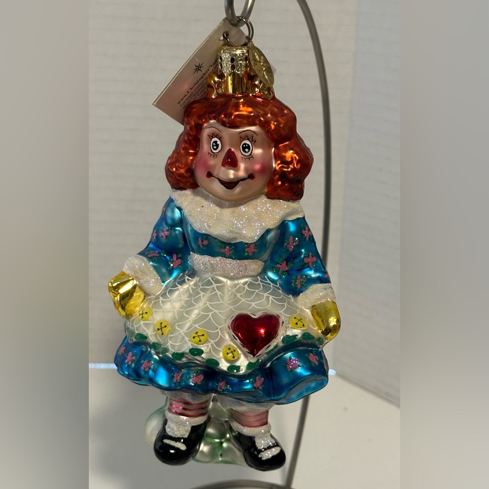 Christopher Radko 2000 Raggedy Jill Ornament 5.5" Tall